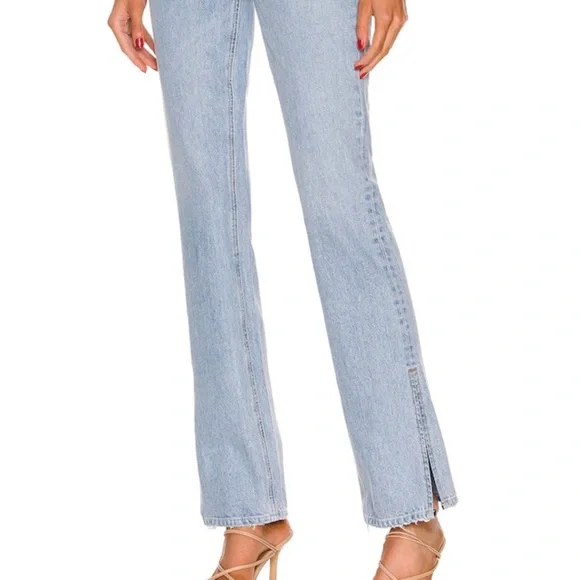 GRLFRND High Rise Light Blue Jeans - Picture 1 of 3